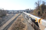 NS 7630 leads train 12R into Enola yard